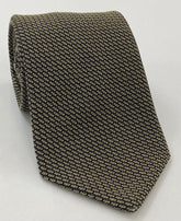 Light Camel & Midnight Blue Cashmere/Silk Grenadine Grossa Silk Tie SCGGT-9